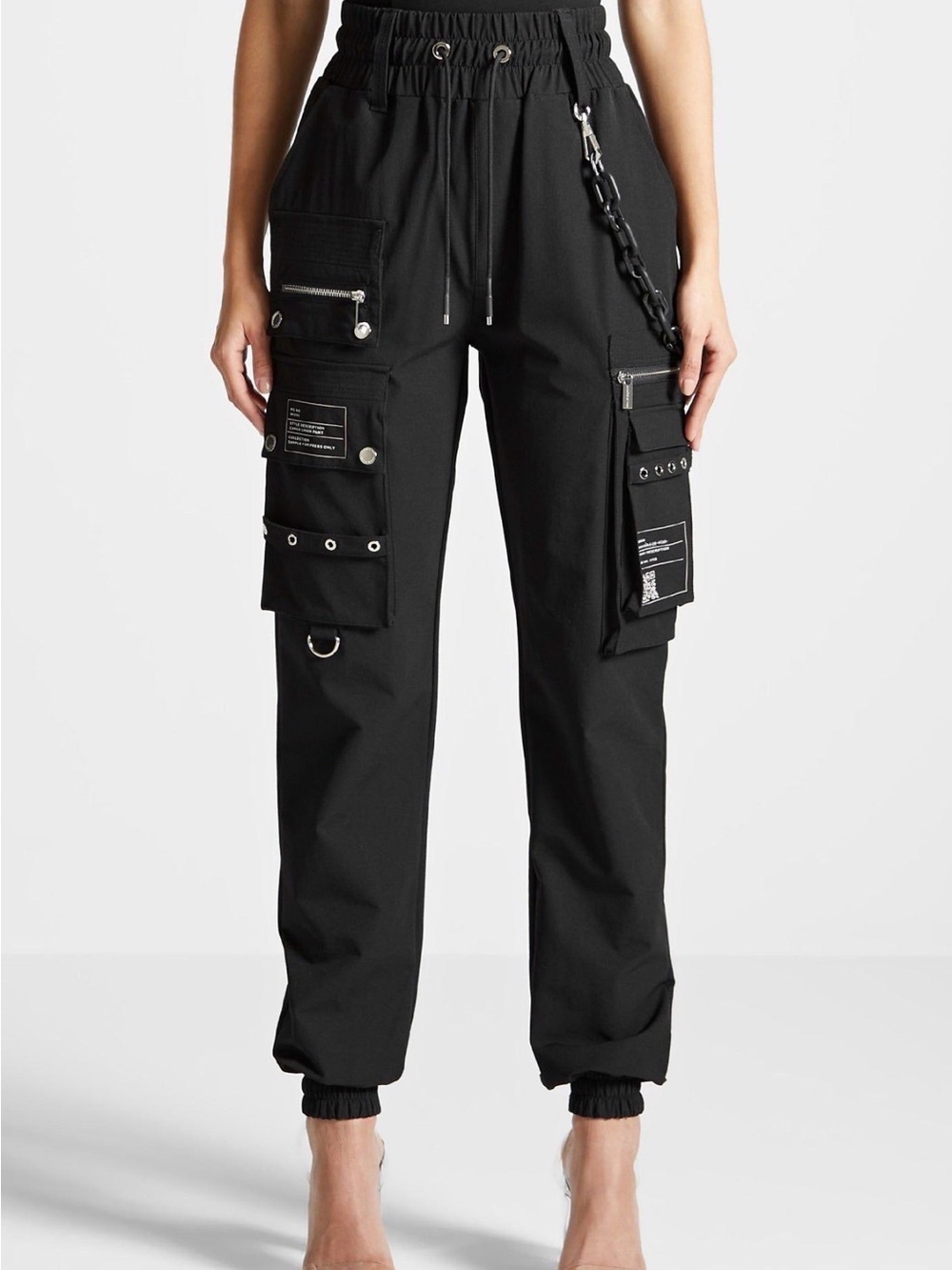 Designer Cargo Pants – Size 0 – Black